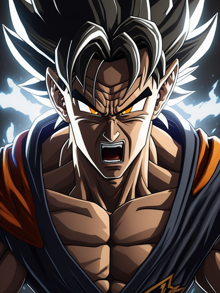 Angry GOKU, power raged, Ultra instinct